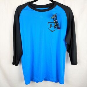 NEW Under Armour Heatgear Men's UA Baseball Long Sleeve Medium Loose‎ Base Layer